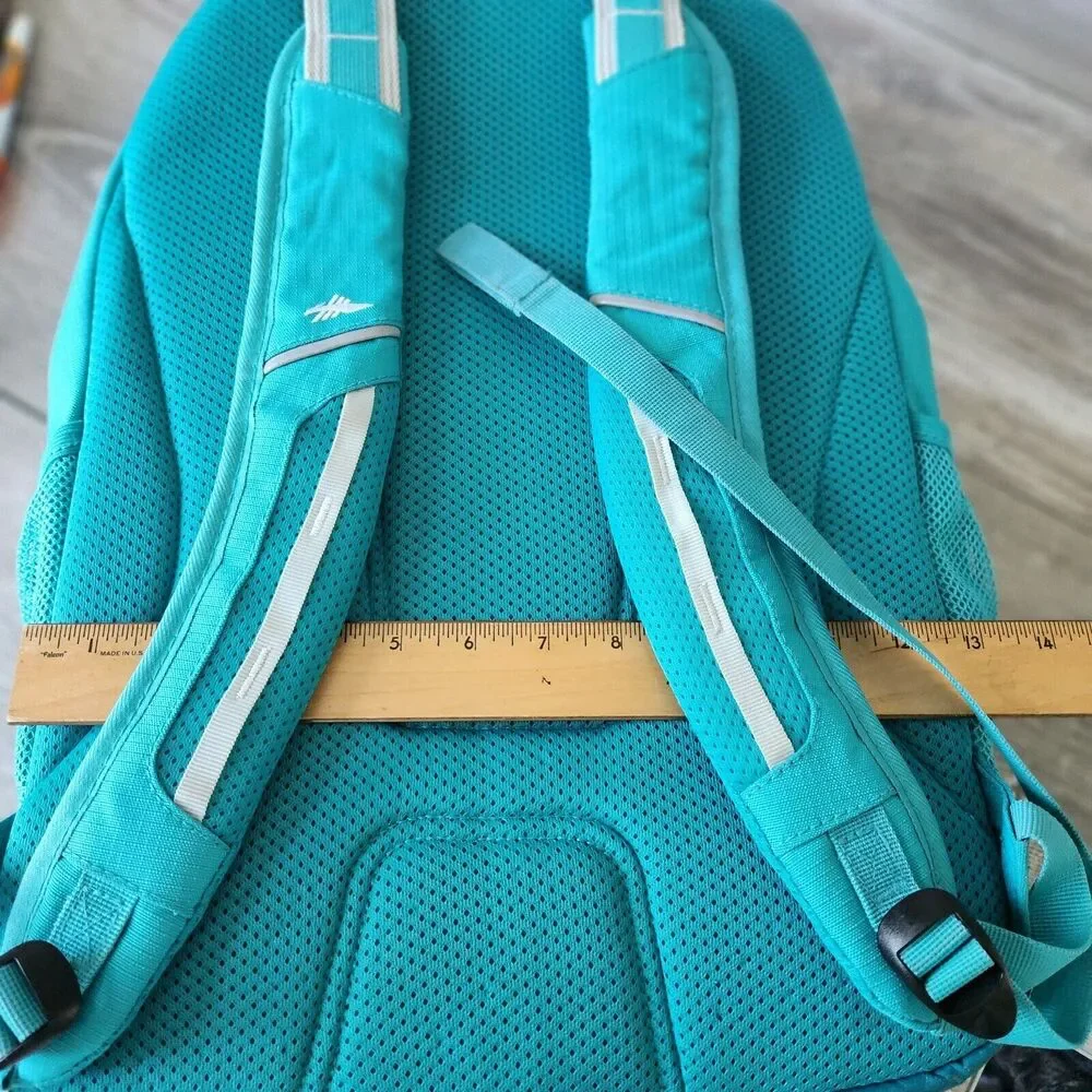 High Sierra Unisex Riprap Water Repellent Everyday Laptop Backpack Aqua Blue - Picture 8 of 16